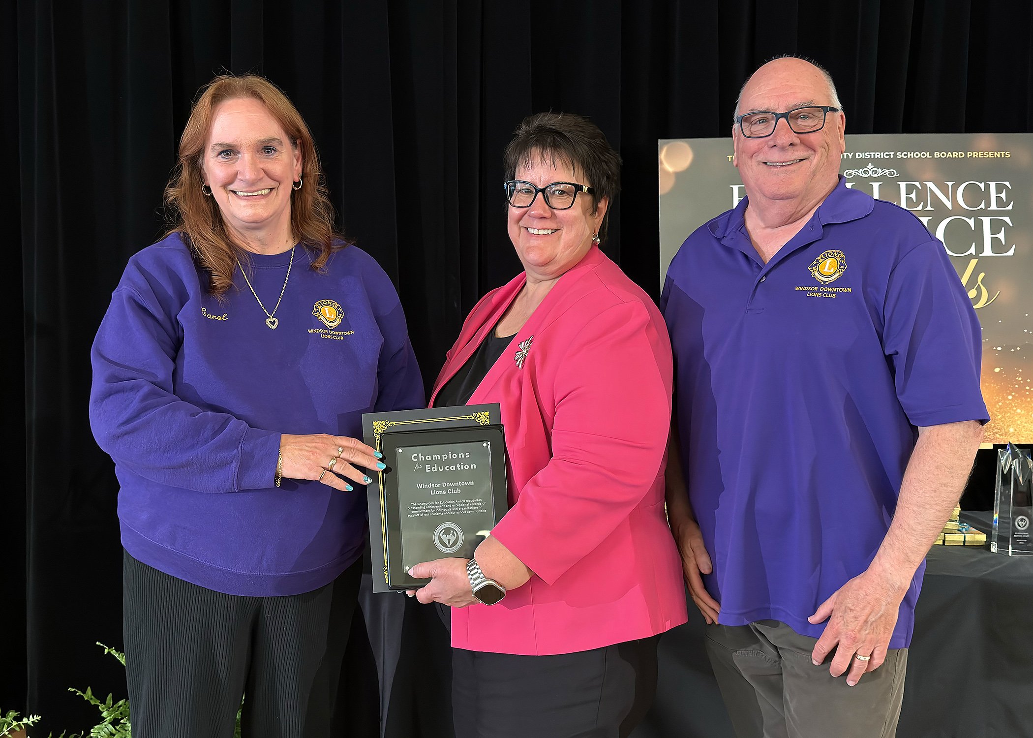 Downtown Lions Club and Vicki Houston