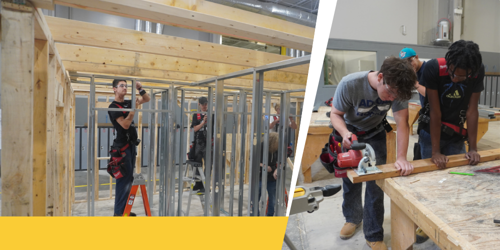 Photos of ECP students on site