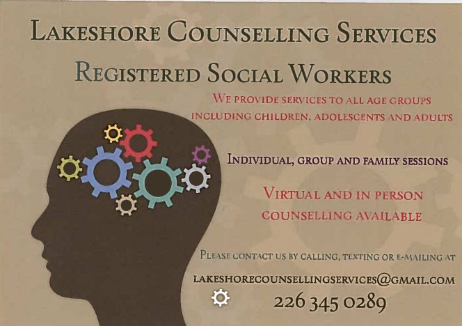 flyer on lakeshore counselling services