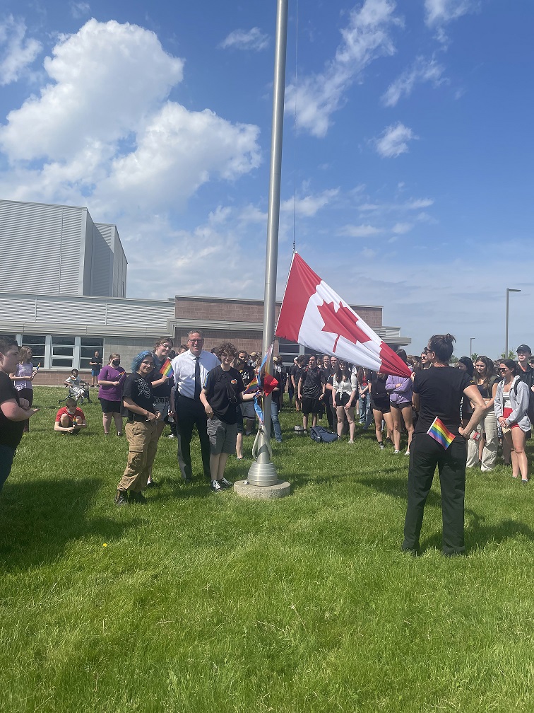 Pride flag raising 1