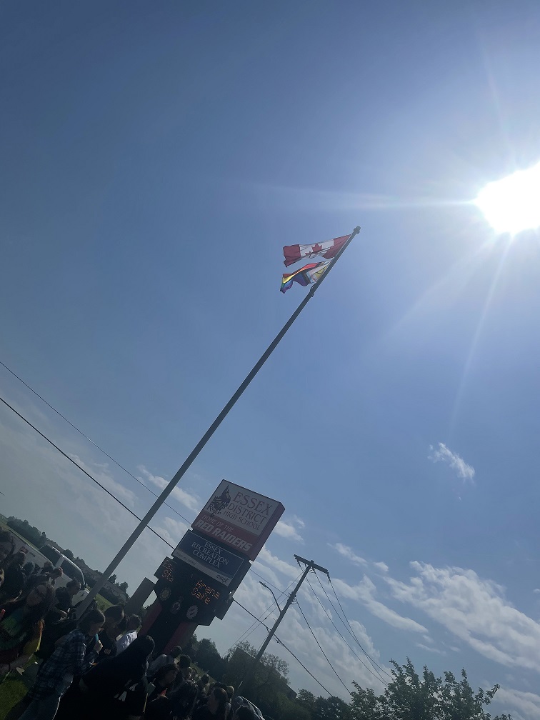 Pride flag raising 2