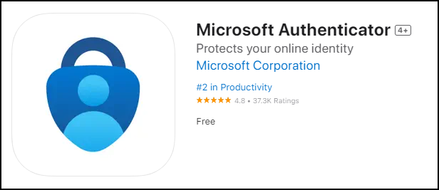 Microsoft Authenticator on Apple App Store