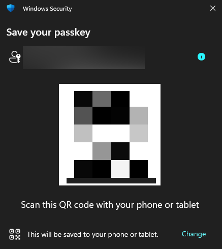QR code will appear on screen QR code will appear on screen
