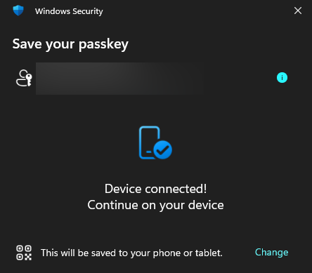 Device connected! Continue on your device Device connected! Continue on your device