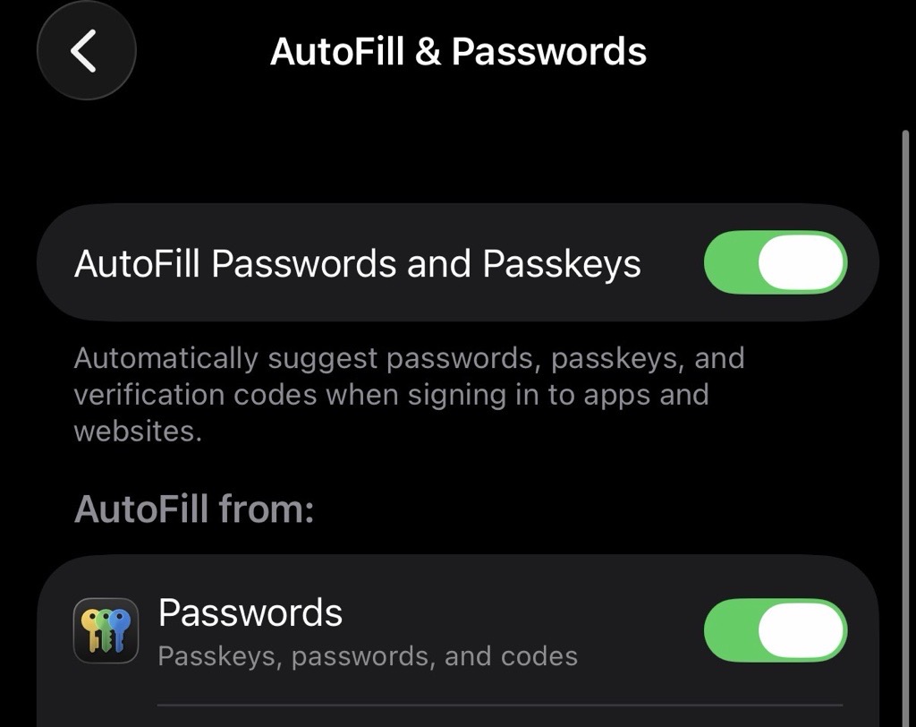 iphone autofill and passwords settings iphone autofill and passwords settings