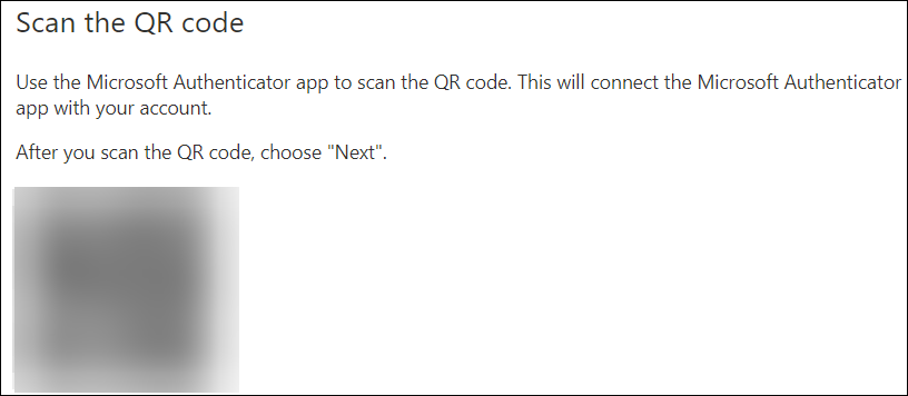 Use app to scan the QR code