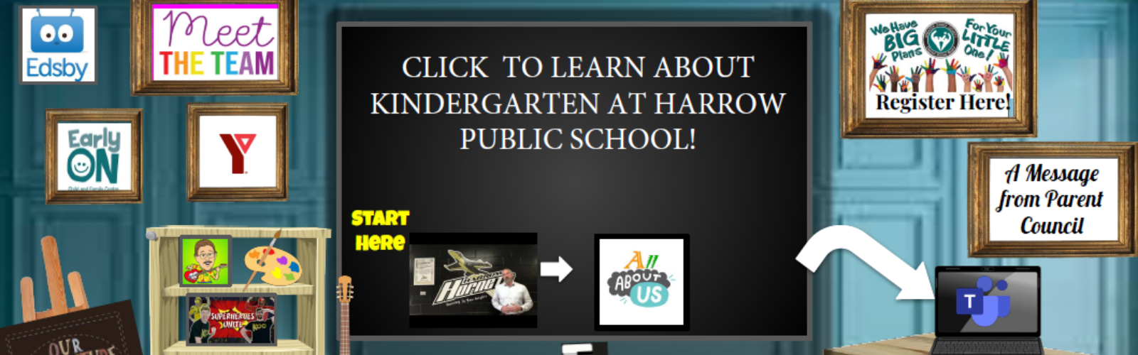 Kindergarten classroom clickable link