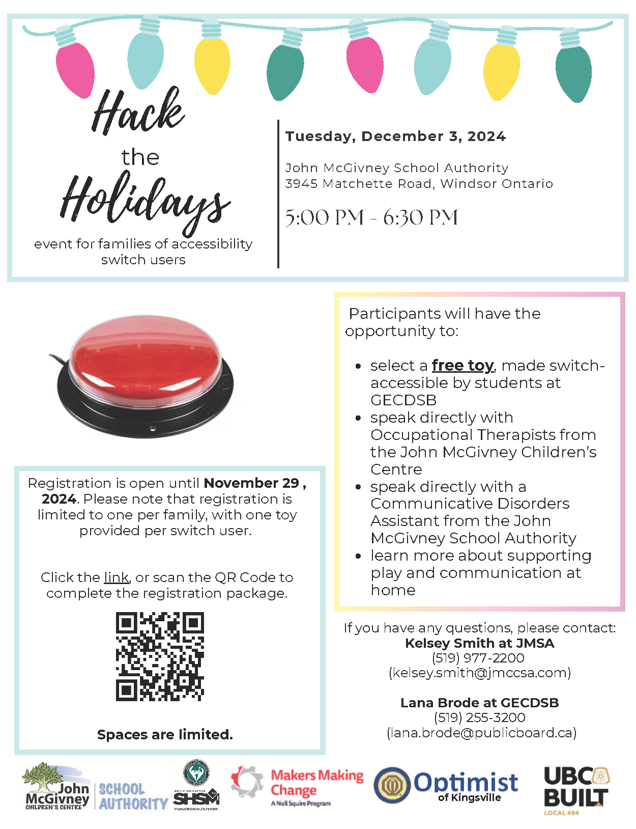 Hack the Holidays poster
