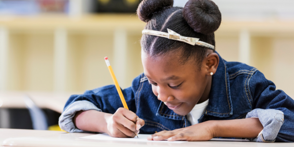 Young student studying