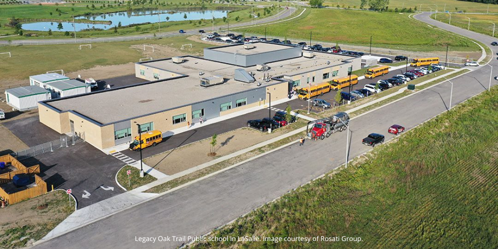 Exterior of Legacy Oak Trail Public School