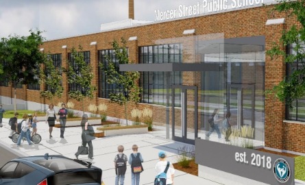 Artist's rendering of the new James L. Dunn Public School