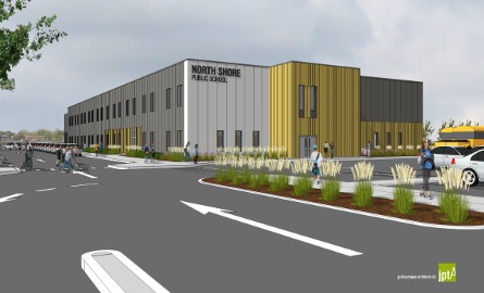 Artist's rendering of the new North Shore Public School