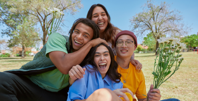 Students volunteering