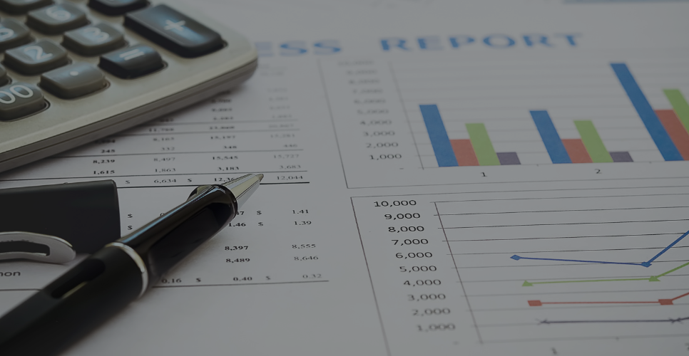 Graph and tablet with numbers