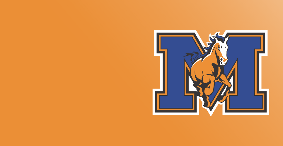 Orange background with the Massey Logo
