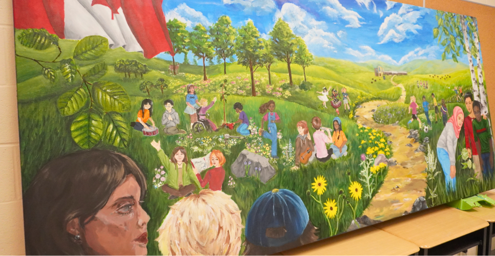 Mural at Ecole Bellewood