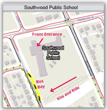 Southwood Outside school map