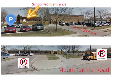School Parking lot images