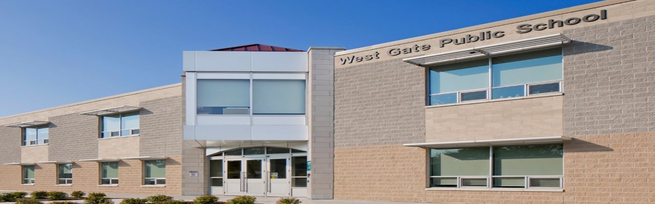 West Gate School Building on a clear sunny day